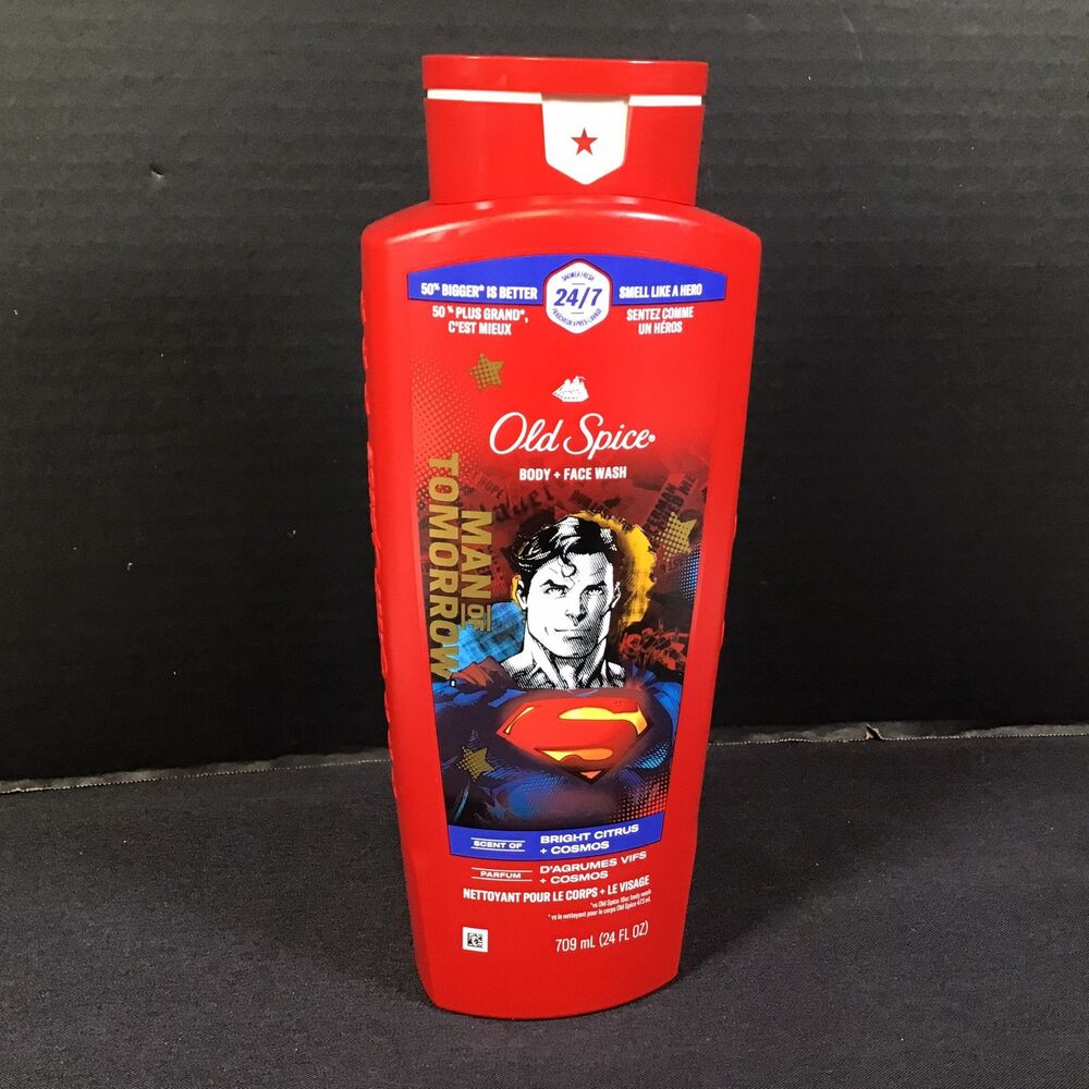 Old Spice Body Wash Limited Edition Superman Man Of Tomorrow Bright Citrus 24oz